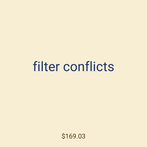 filter conflicts