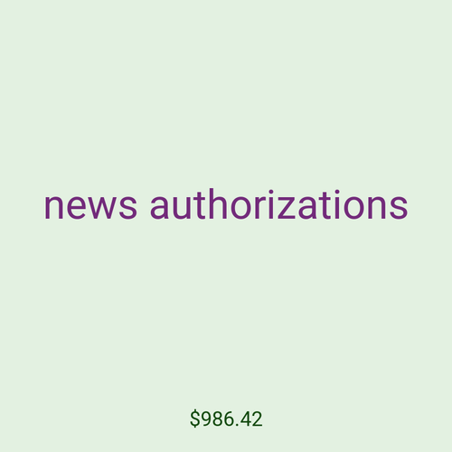news authorizations