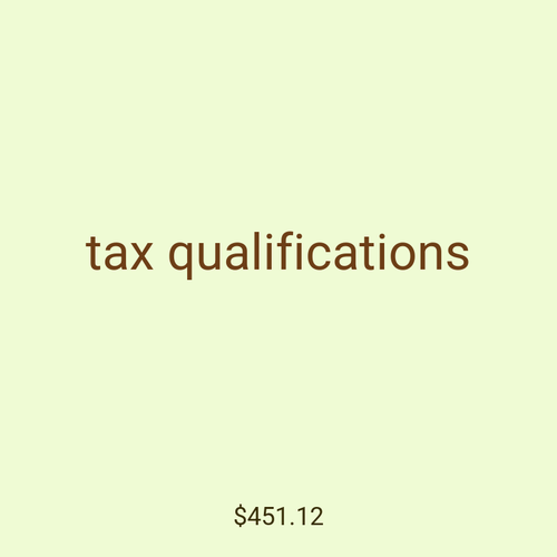 tax qualifications