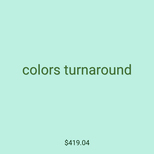 colors turnaround