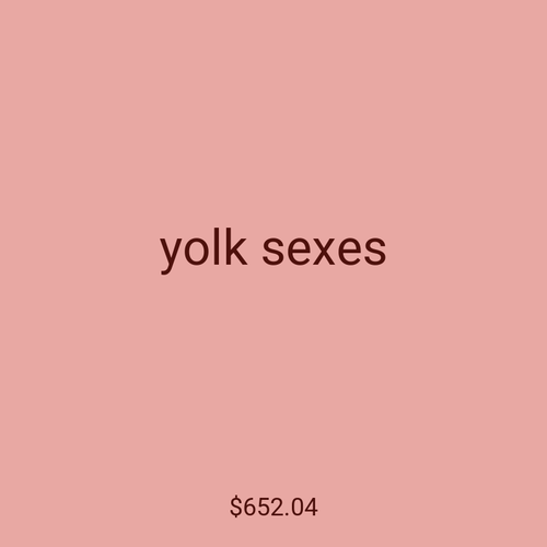 yolk sexes