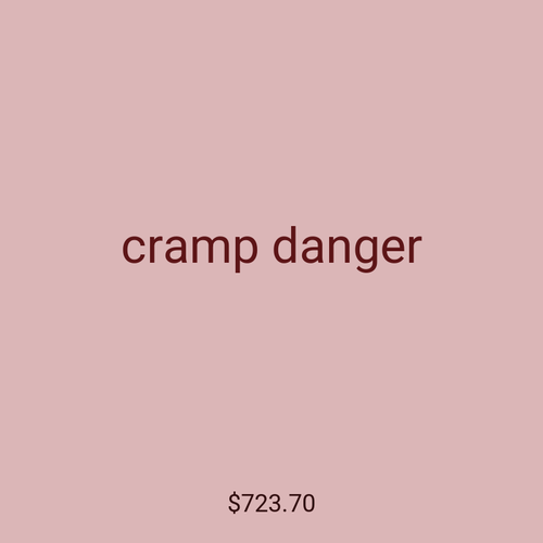 cramp danger