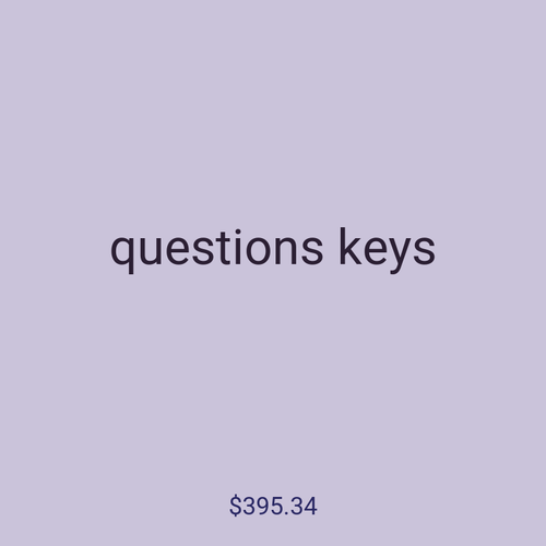 questions keys