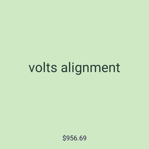volts alignment