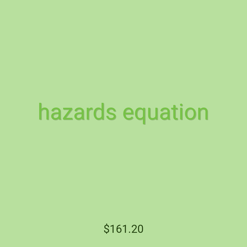 hazards equation