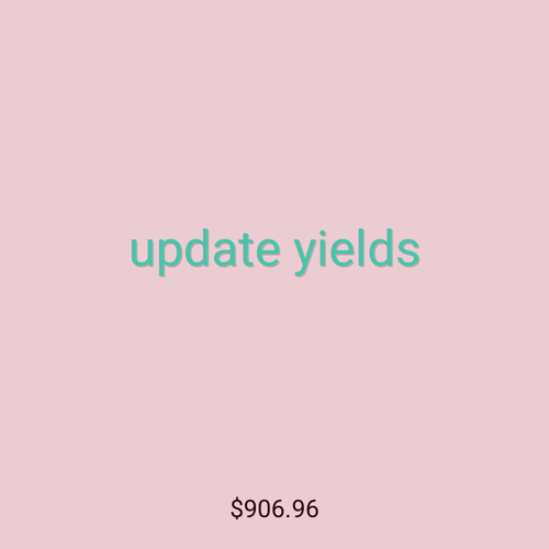 update yields