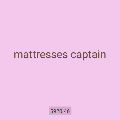 mattresses captain