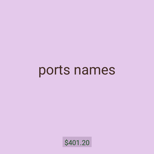 ports names