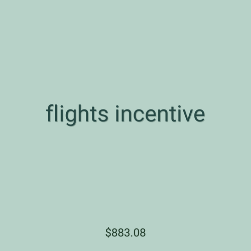 flights incentive