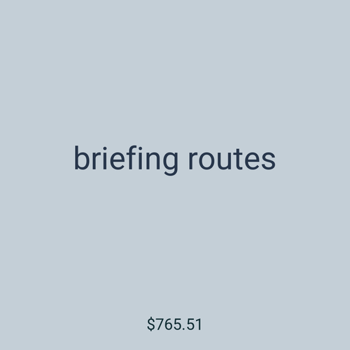 briefing routes