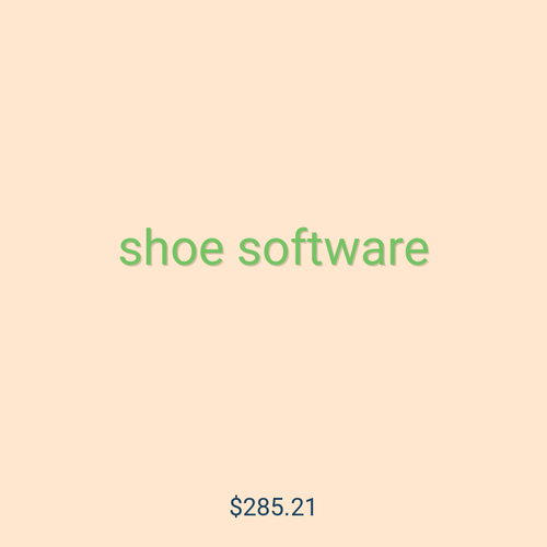 shoe software
