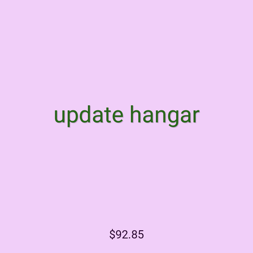 update hangar