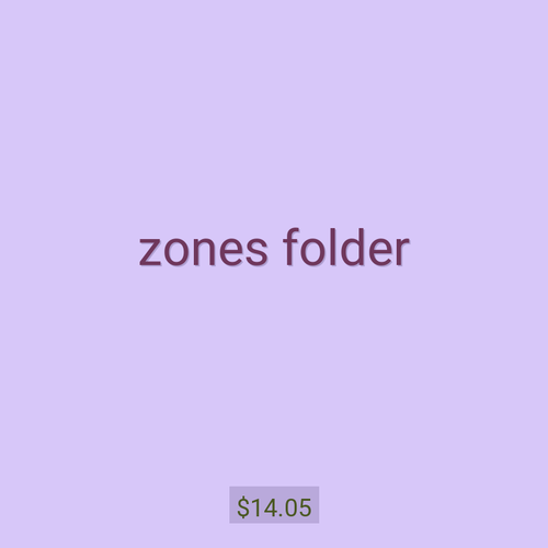 zones folder