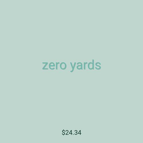 zero yards