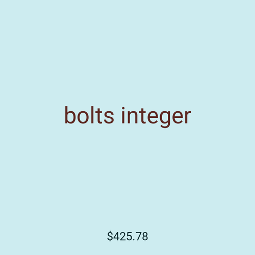 bolts integer