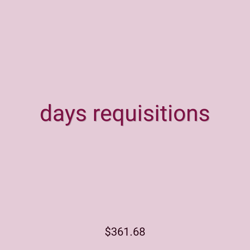 days requisitions