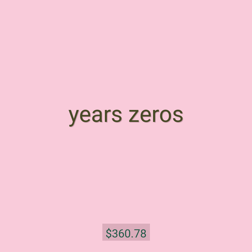 years zeros