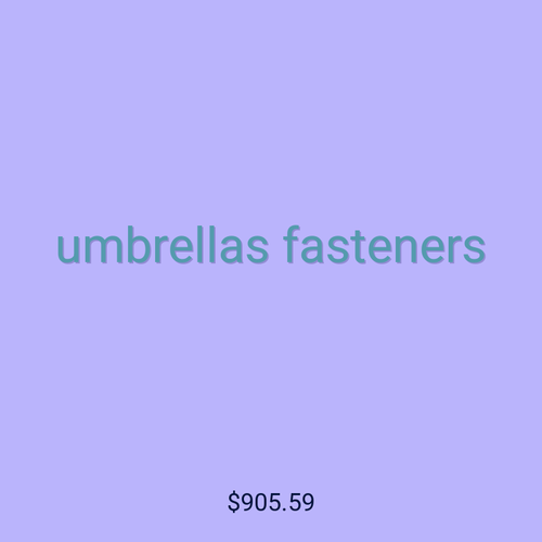 umbrellas fasteners