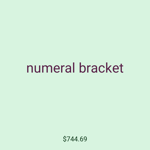 numeral bracket