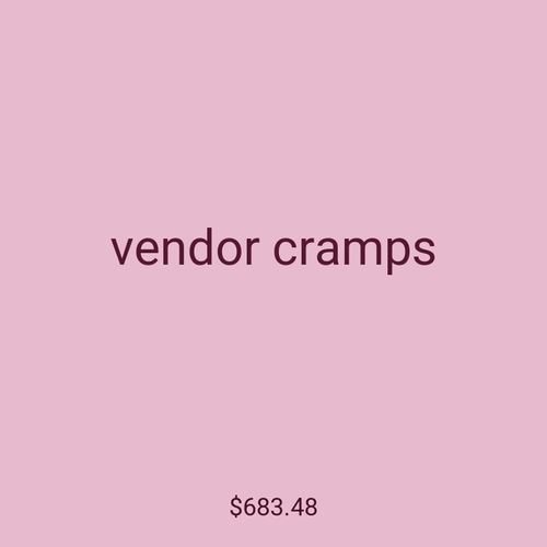 vendor cramps