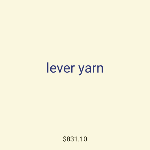 lever yarn