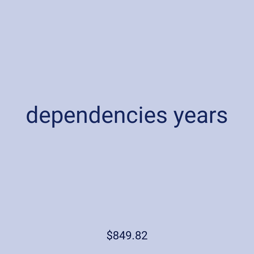 dependencies years