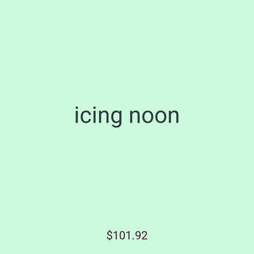 icing noon
