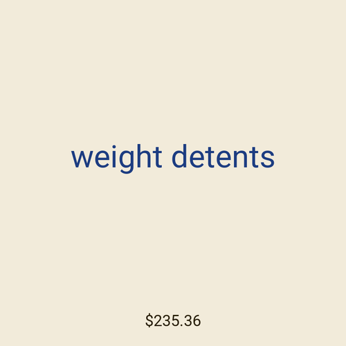 weight detents