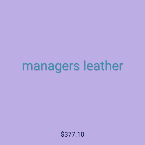 managers leather