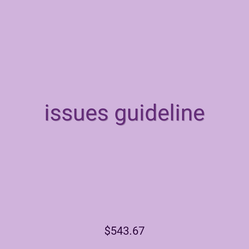 issues guideline