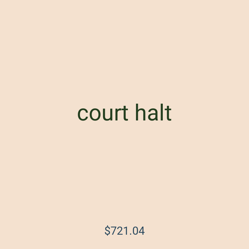 court halt