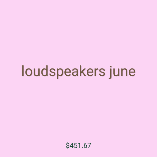 loudspeakers june