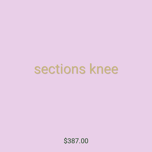 sections knee