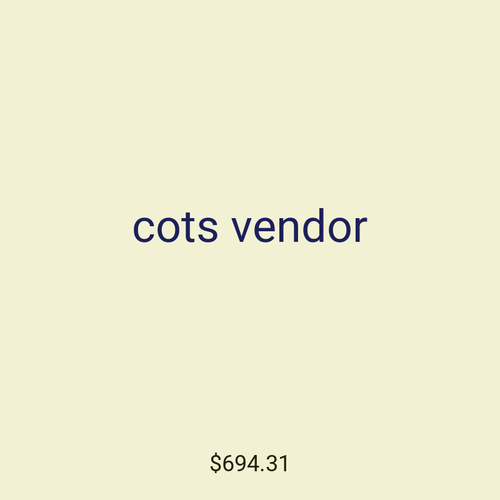 cots vendor