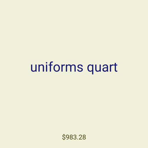 uniforms quart