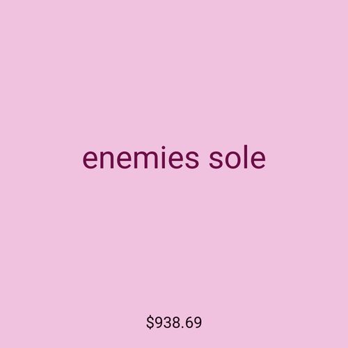 enemies sole