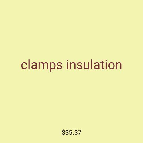 clamps insulation