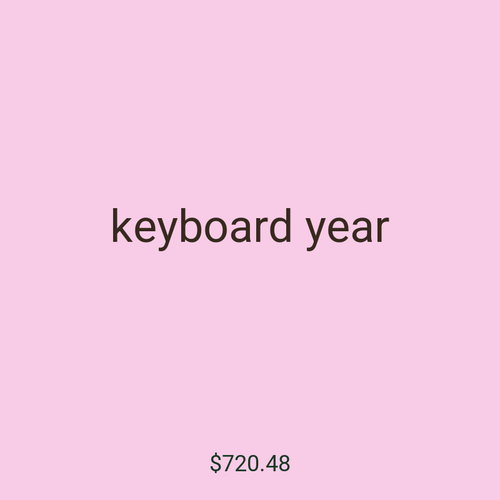 keyboard year