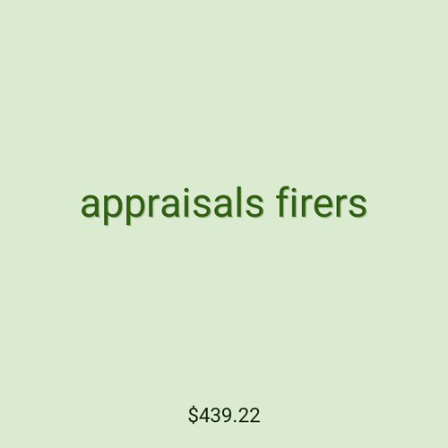 appraisals firers