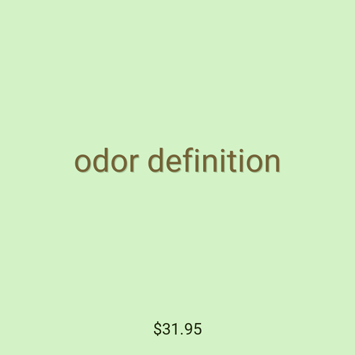 odor definition