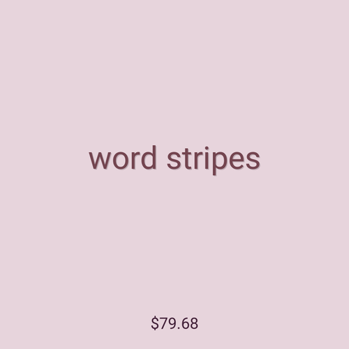 word stripes