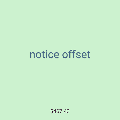 notice offset