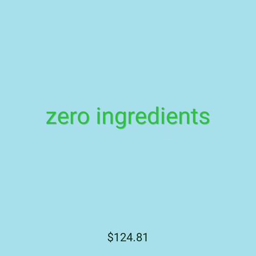zero ingredients