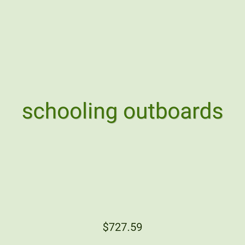 schooling outboards