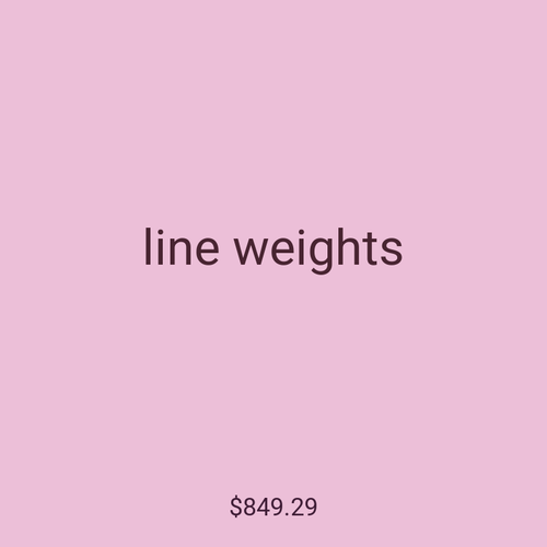 line weights