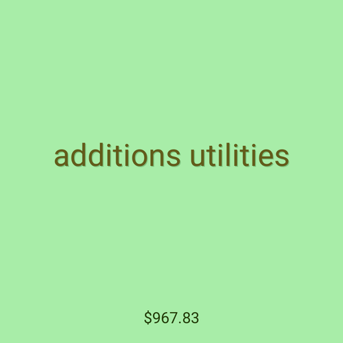 additions utilities