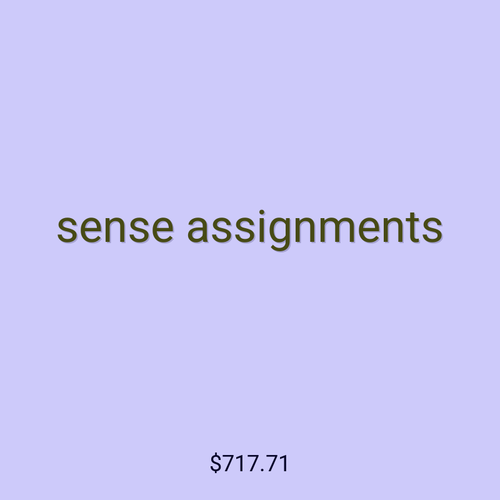 sense assignments