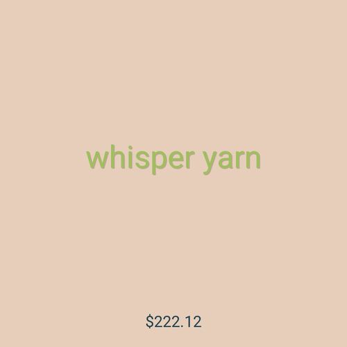 whisper yarn