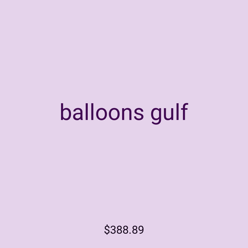 balloons gulf