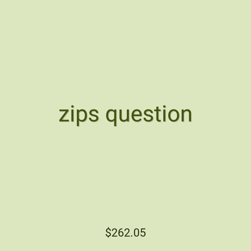 zips question